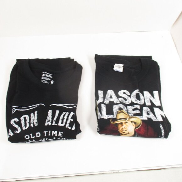 2 Jason Aldean T-shirt Burn It Down & We Were Here Concert Tour Double Sided XL - Picture 9 of 9